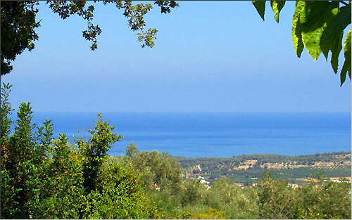 Agia Triada (Rethymnon): Sea view from the villas hill